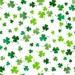 Seamless pattern from clover leaves Royalty Free Vector