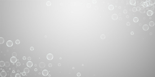 random soap bubbles abstract background blowing b vector image