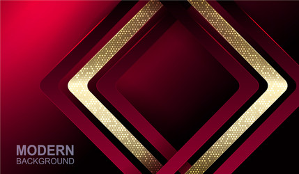 red background with a and gold frame vector image