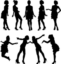 silhouettes Vector Image