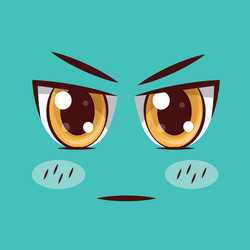 face anime expression facial vector