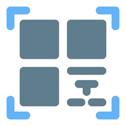 qr code a two dimensional matrix barcode vector image