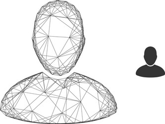 web network user icon vector image