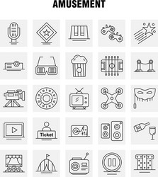 amusement line icon for web print and mobile uxui vector image