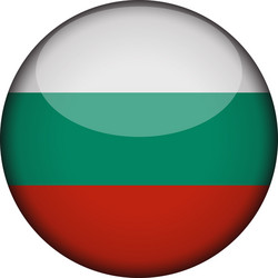 bulgaria flag in glossy round button of icon vector