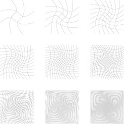 grid mesh lattice grating with distort deform vector image