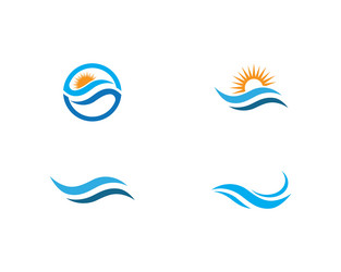 Water wave logo Royalty Free Vector Image - VectorStock