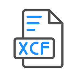 xcf document file type icon format can be used vector image