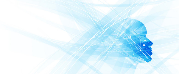 artificial intelligence technology web background vector image