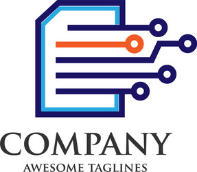 Logo or printer repair icon Royalty Free Vector Image