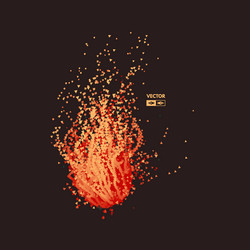flying meteor cosmic object array with dynamic vector image