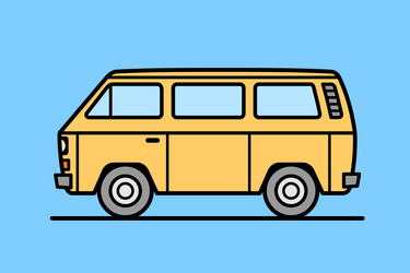 Vintage van Royalty Free Vector Image - VectorStock