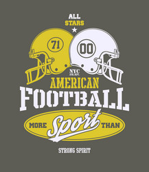 Football Helmet Graphic Vector Image