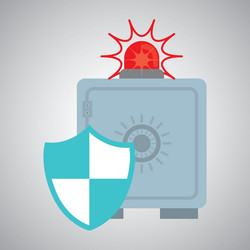 security system design warning and technology vector image