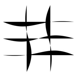 irregular grid mesh with random lines squares vector image