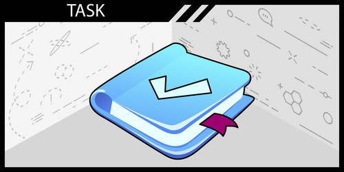 task isometric design icon web 3d colorful vector image