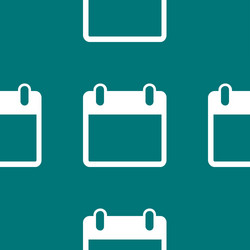 calendar web icon flat design seamless pattern vector image