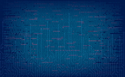 Binary Code Technology Background vector image