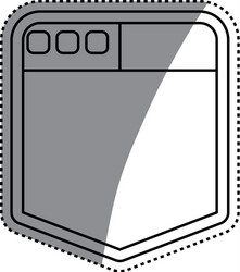 browser web interface vector image