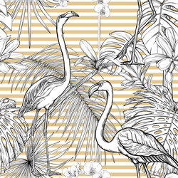 Tropical Botanical Pattern Vector Image