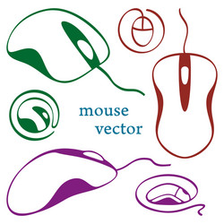 Mouse Icons - Computer Pointer Set vector image