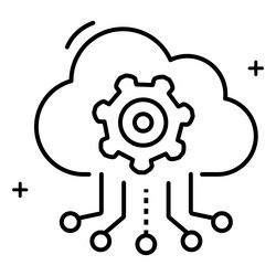 rest api and software integration icon design vector image