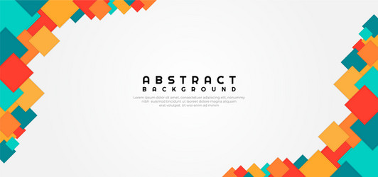 abstract background colorful square shape overlap vector image