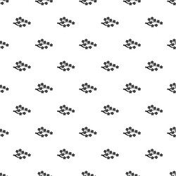 sakura branch pattern simple style vector image