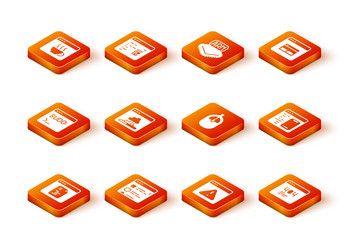 set software browser files code terminal cloud vector image