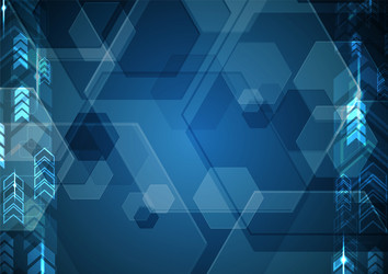 Technology abstract digital future modern arrow Vector Image