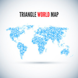 triangle map abstract isolated on a white vector image