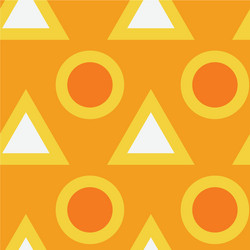 Triangles and circles fat solid seamless Vector Image