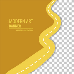 modern art abstract banner square frame for text vector image