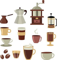 Coffee design elements Royalty Free Vector Image