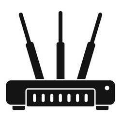 computer modem icon simple wifi router vector image
