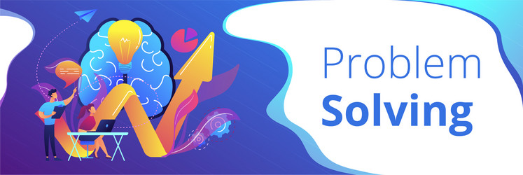 innovative solution concept banner header vector image