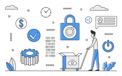 Software Testing & Development vector image