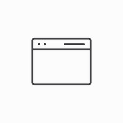 web page icon set vector image