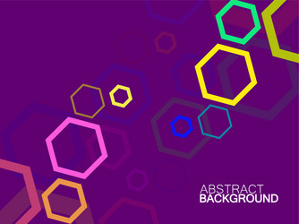 abstract hexagon background molecular structure vector image