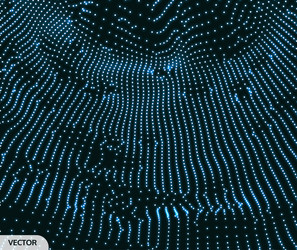 lattice structure abstract science or technology vector image