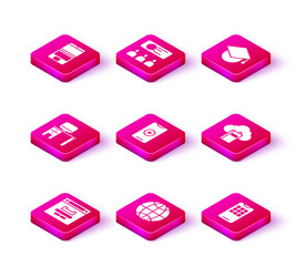 set browser window social network computer vector image