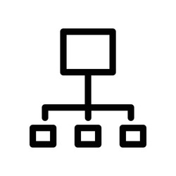 algorithm icon design in filled and outlined style vector image