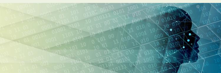 artificial intelligence technology web background vector image