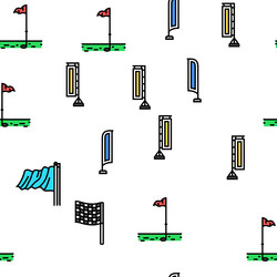 flag start web pennant map seamless pattern vector image
