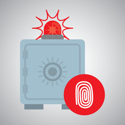 security system design warning and technology vector image