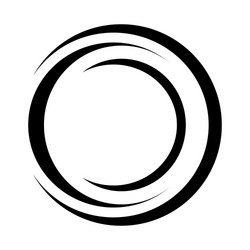 Round Lens Sketch Logo Vector Image