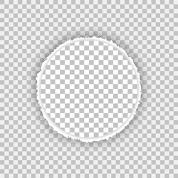 torn snatched hole in sheet checkered vector image