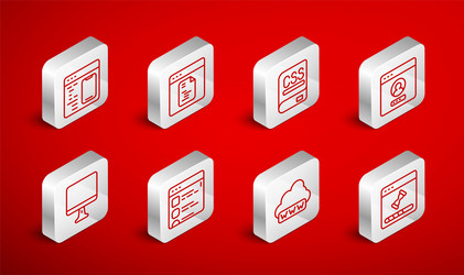set line loading data window software books vector image
