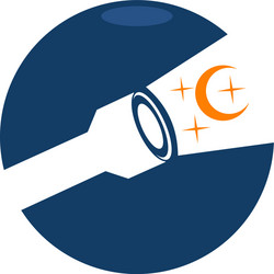 Flashlight Icon Set vector image