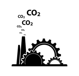 Reducing co2 emissions to stop climate change Vector Image